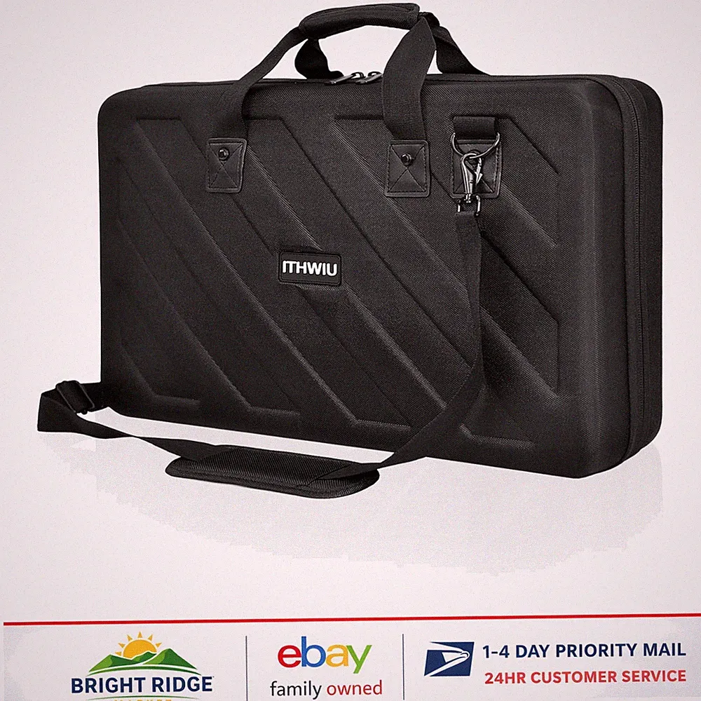 Lightweight Hard Storage Case for DJ Controllers, Fits 27.2 x 15.7 x 4 Inch