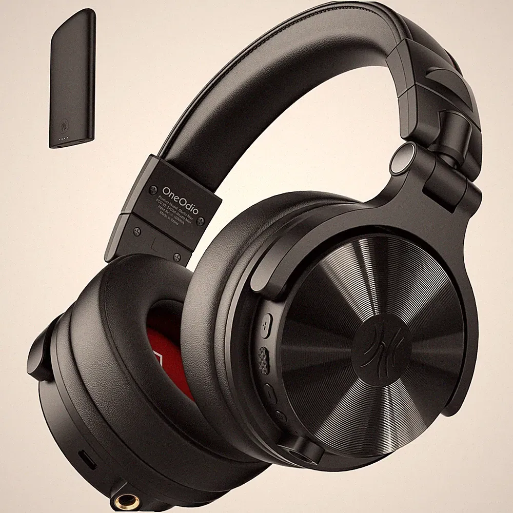 LowLatency Wireless DJ Headphones, 120H Playtime, HiRes Audio, DualMic ENC
