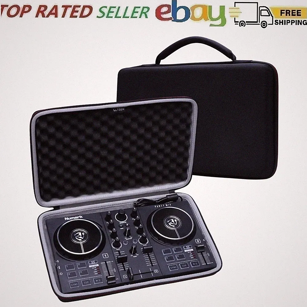 Luxury LTGEM DJ Mixer Case for Numark Party Mix II & Hercules Controllers