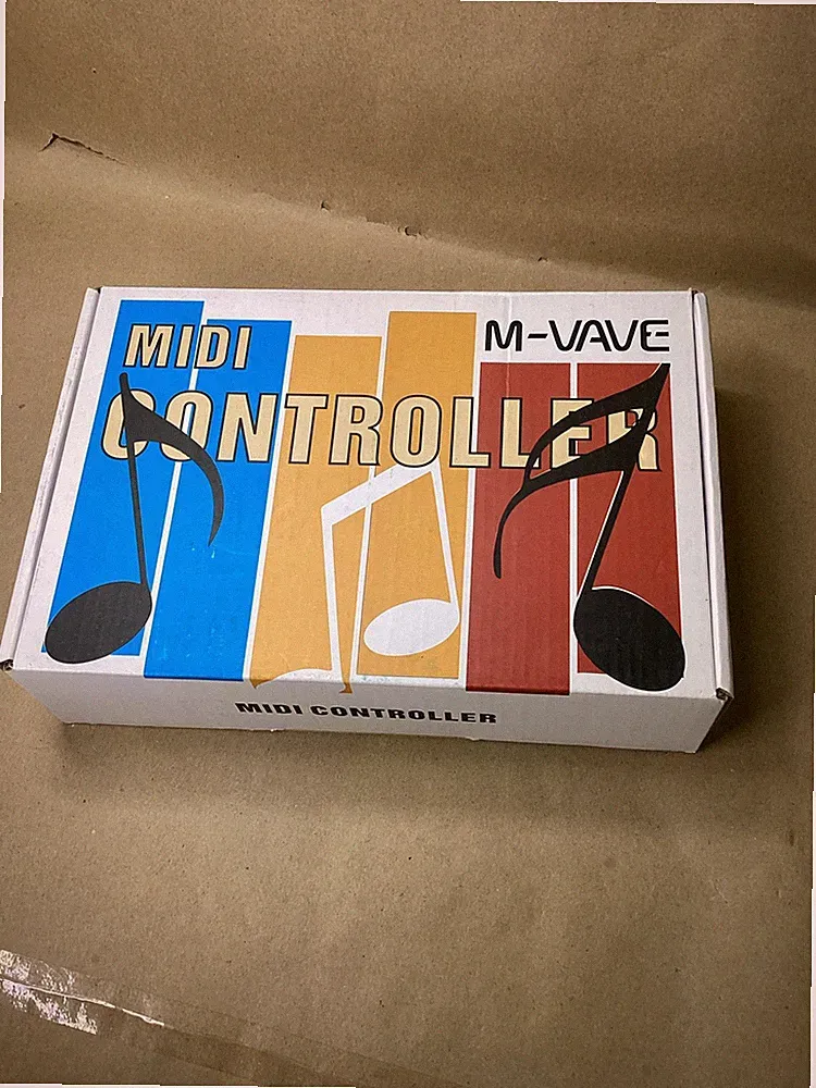 M-VAVE Portable Wireless MIDI Controller 16 RGB Pads 8 Knobs for Beginner