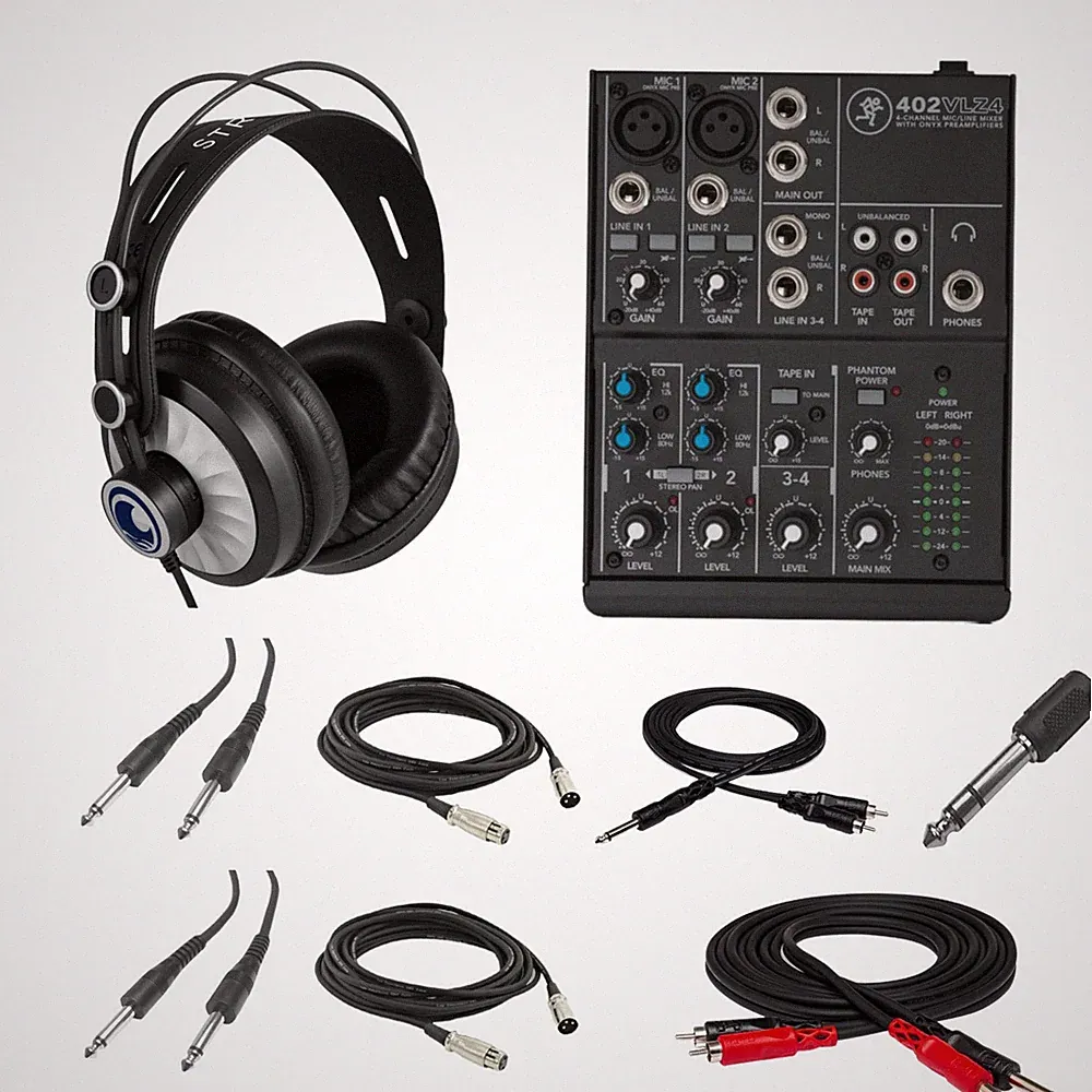 Mackie 402VLZ4 with StreamEye Cans50 and Accessories