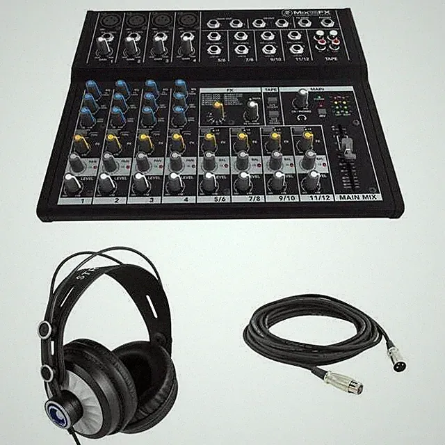Mackie Mix12FX with StreamEye Cans50 and XLR Cable