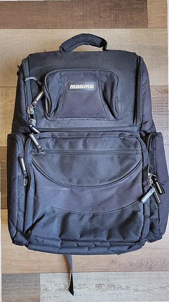 Magma DJ Backpack Black Fits Multiple DJ Controllers, Headphones, Cables etc