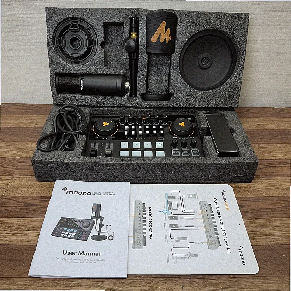 Maono Caster E2 Audio Interface Sound Card DJ Mixer AME2 / AU-PM320T