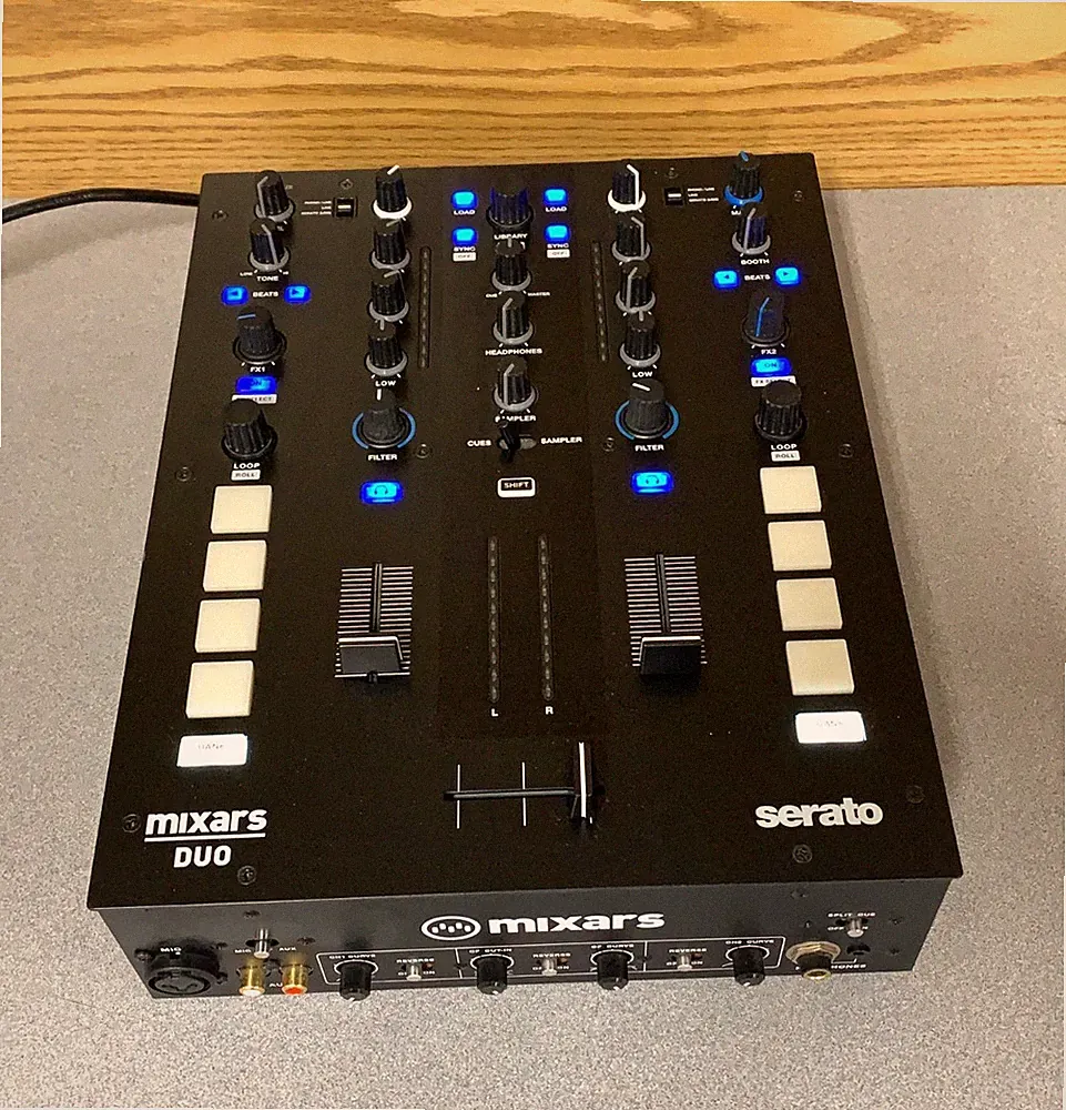 Mixars Duo Dj Professional Two Channels Mixer With DVS Sound Card.