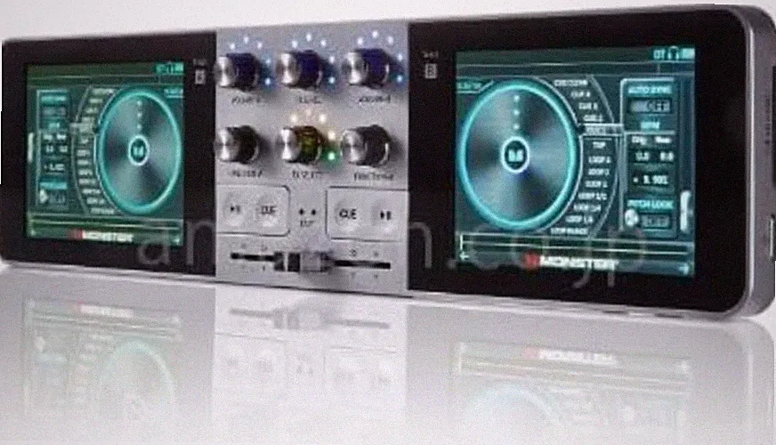 Monster GO DJ Portable Mixer Digital Turntable with LCD Touch Screen