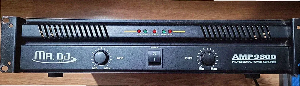 Mr.Dj AMP9800 2-Channel professional power amplifier