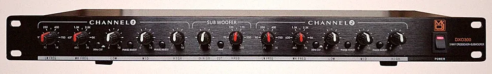 MR DJ DXO300 PRO PA DJ Club Stereo 2/3 Way Plus Subwoofer Crossover XLR Input