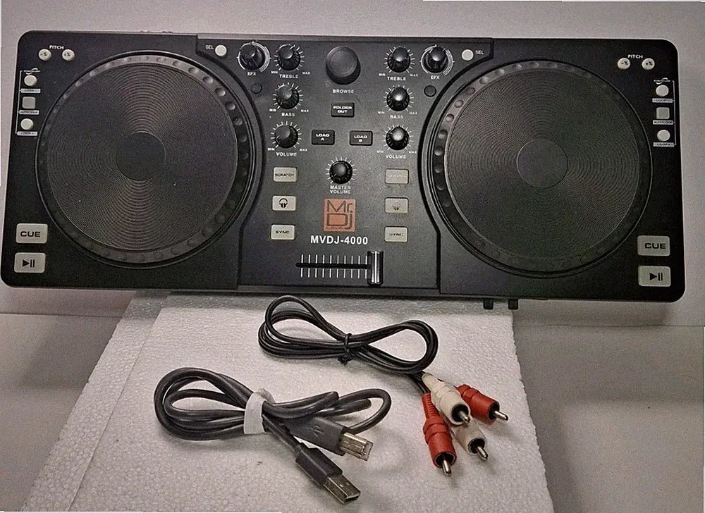 Mr. Dj MVDJ-4000 USB DJ Controller Built-In Sound Card