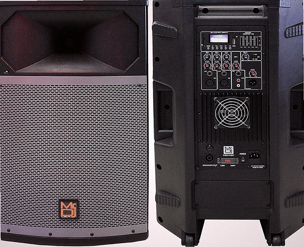 MR DJ PRO115BT PA DJ Powered Speaker PRO PA DJ 15" 2-Way Full-Range