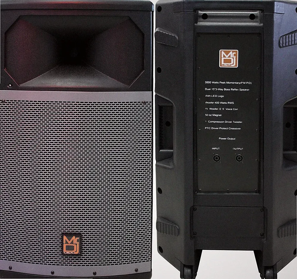 MR DJ PRO115S Powerful Professional PRO Single 15" Full Range Passive Speaker