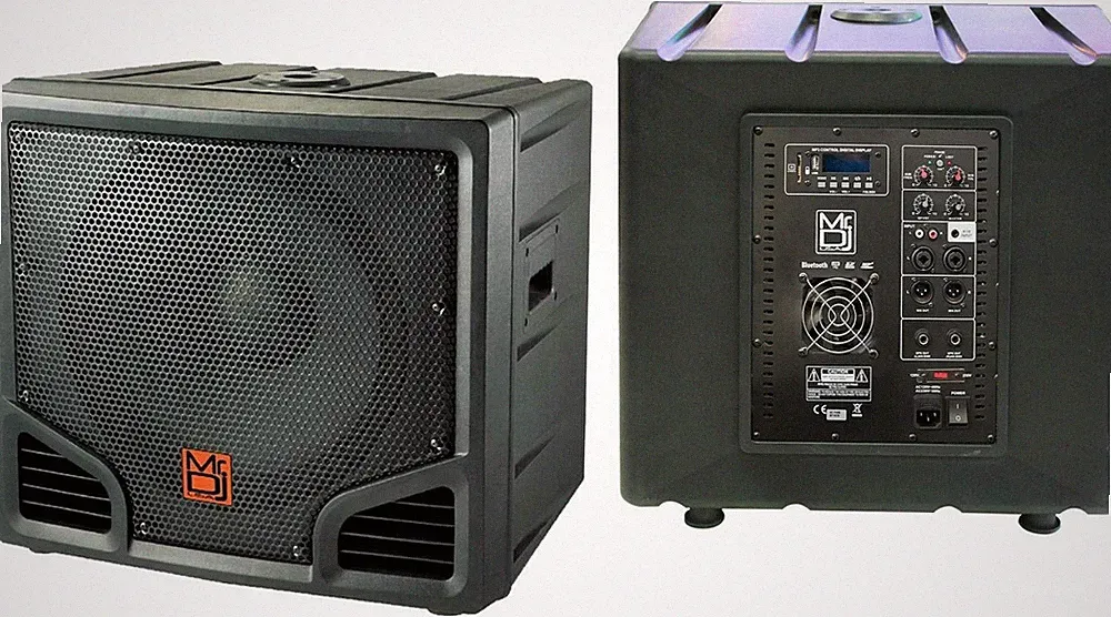 MR DJ PROSUB18BT 18" 6000W PA DJ Club Powered Active Subwoofer With 2 Speaker