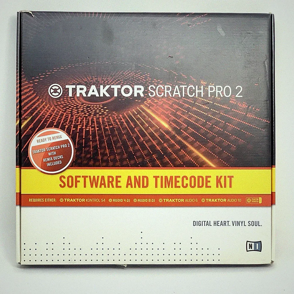 Native Instruments Traktor Scratch Pro 2 Complete Set CD DVD Vinyl Mark 2 MK2