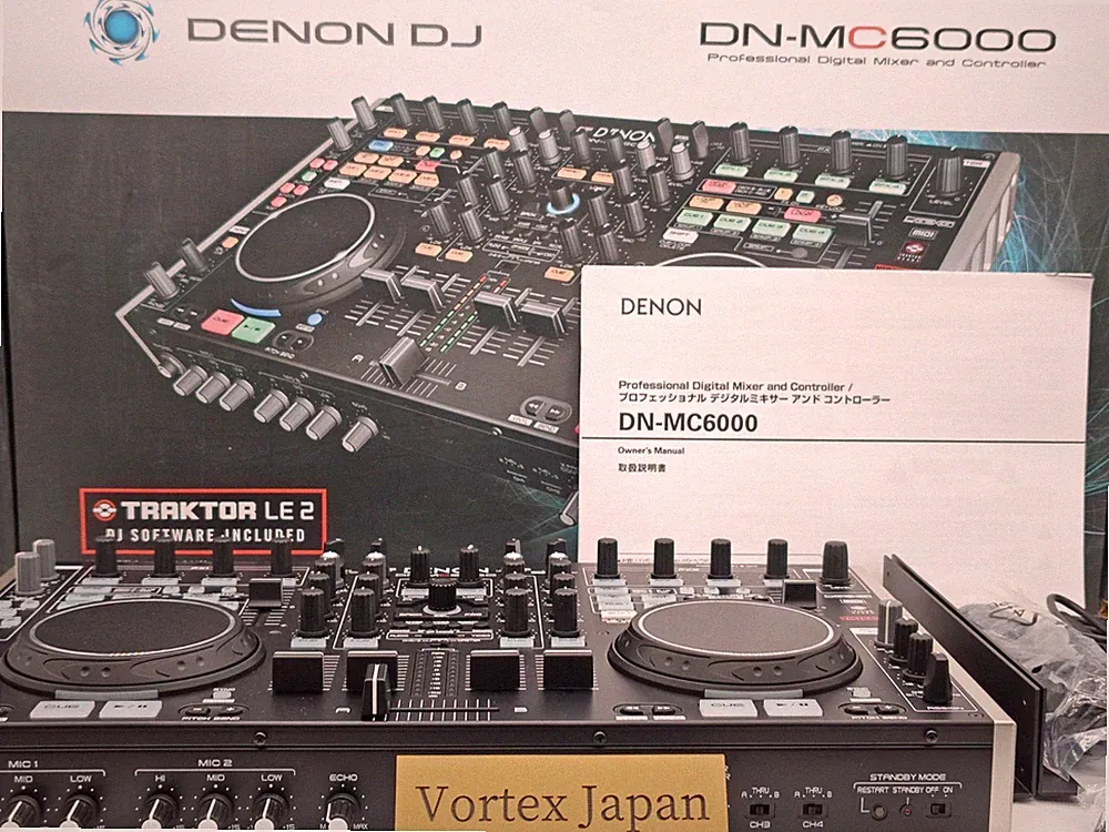 Near Mint Denon DN-MC6000 DJ Controller Mixer USB MIDI Audio Interface In Box
