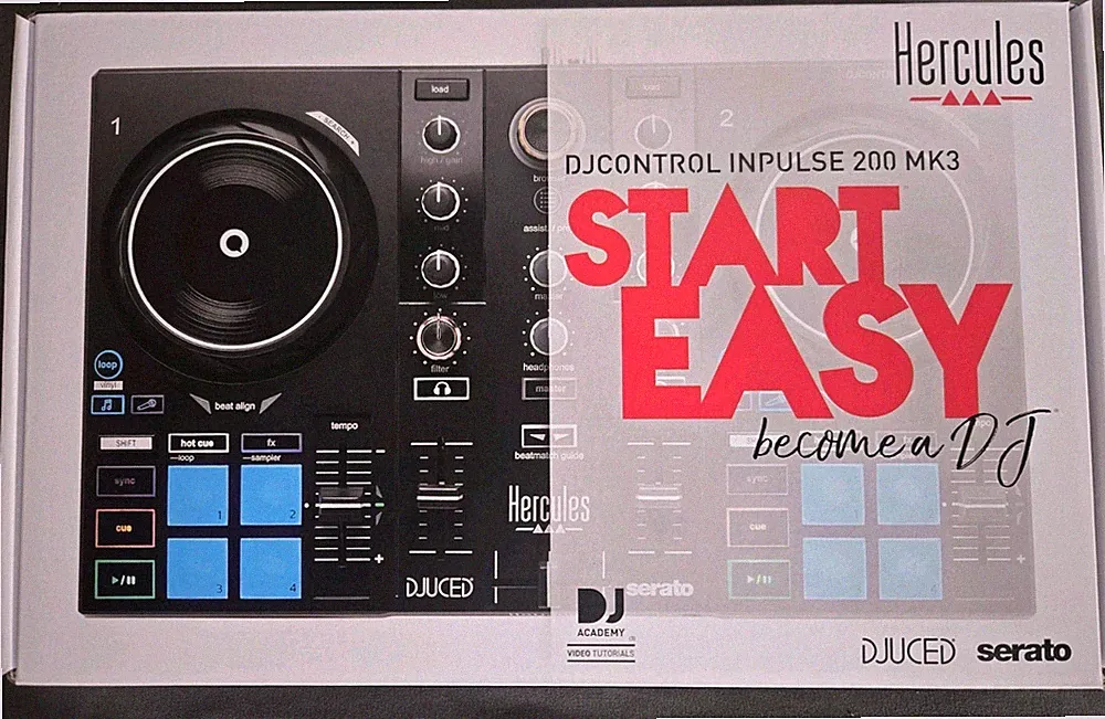 NEW Hercules DJ DJControl Inpulse 200 MK3 2-Channel DJ Controller