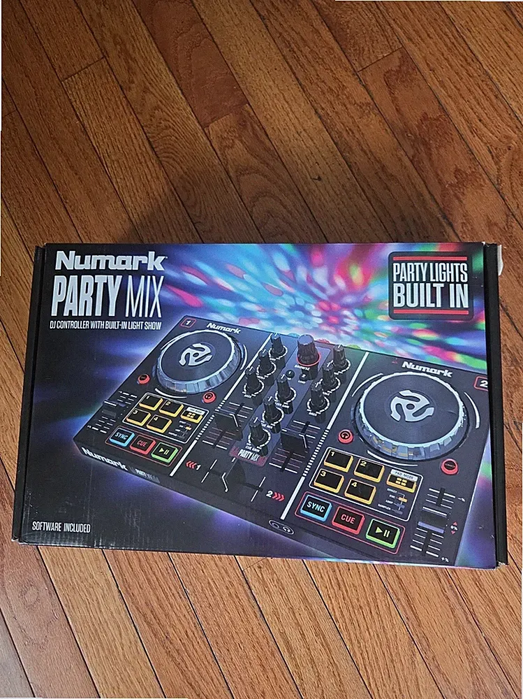 NEW Numark Party Mix Double Deck DJ Controller w/Built-In Light Show