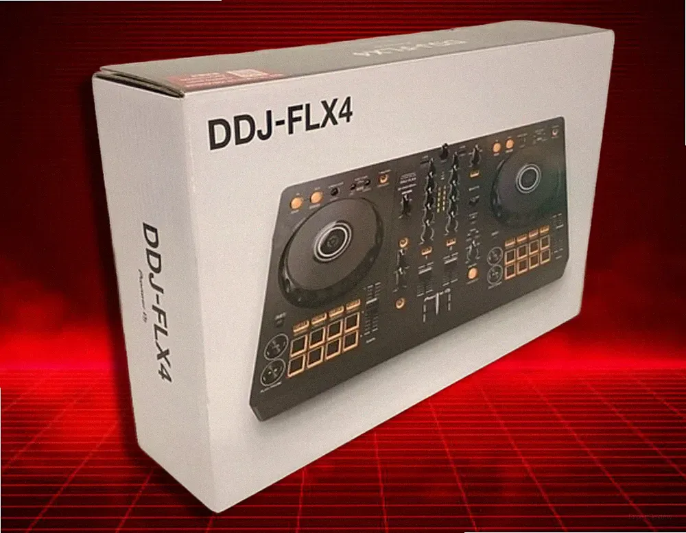New Pioneer DJ DDJ-FLX4 2-deck rekordbox and Serato DJ Controller 2 CH, Black