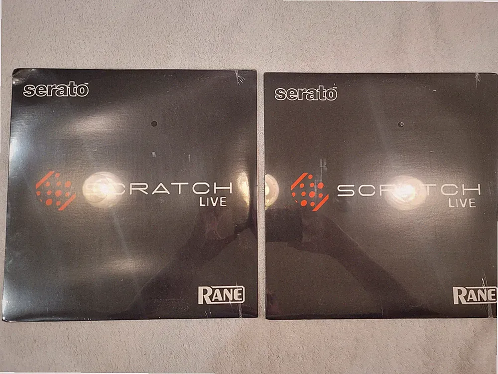 NEW Sealed Serato Scratch Live Control Vinyl Pair Rane Timecode Records 12"