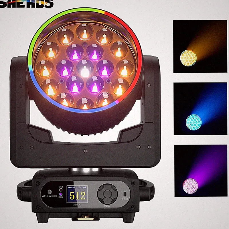 Next-gen 19x15/20/25W LED Beam Wash Moving Head Zoom Light DMX For Stage DJ Club