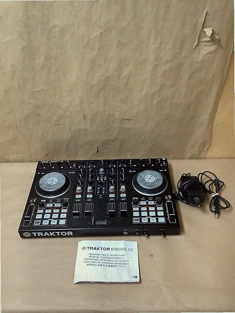 NI TRAKTOR KONTROL S4 4 CHANNEL DJ CONTROLLER WITH POWER CORDS & MAN (G29015782)