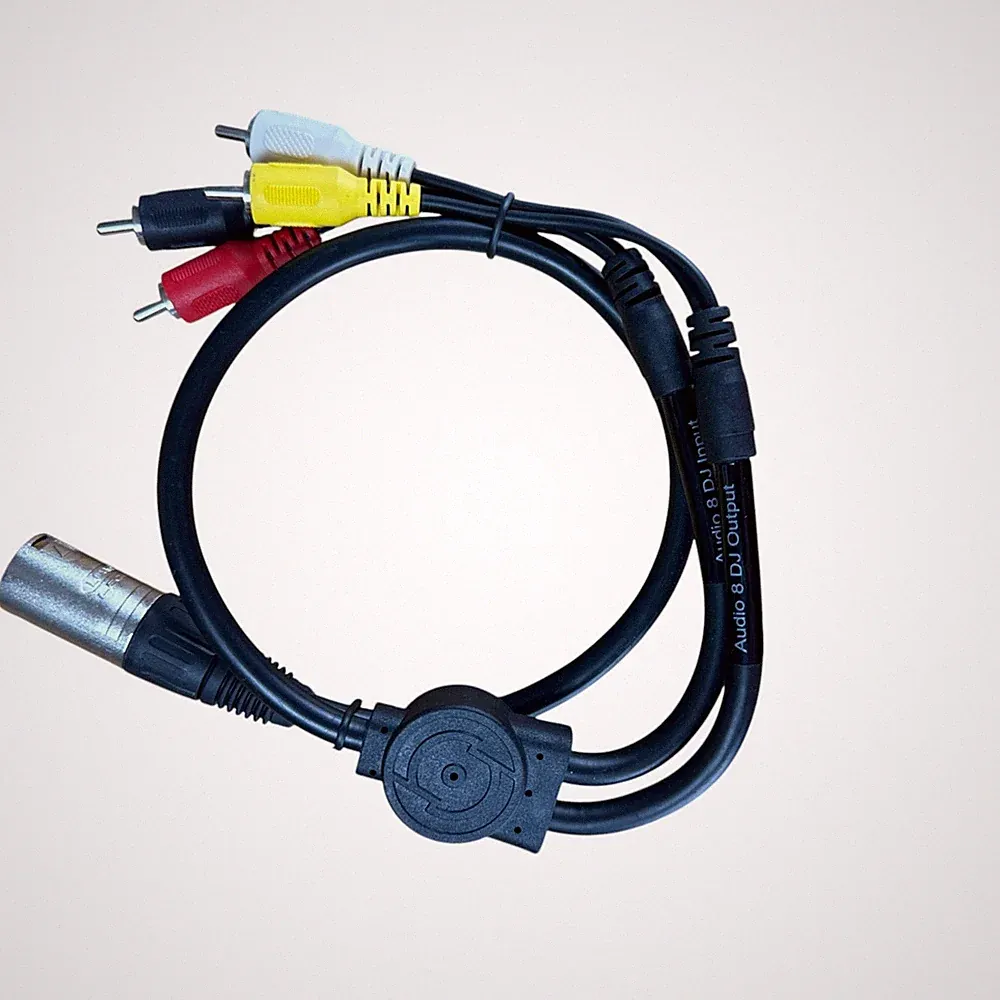 NI Traktor Scratch Multicore Cable Audio 8 DJ Segment 7 Pin XLR to RCA Cord