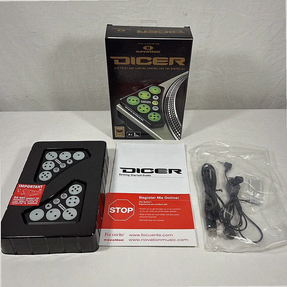 (NICE) 🔥 Novation Dicer Cue Point & Looping Control USB Powered DJ Controller