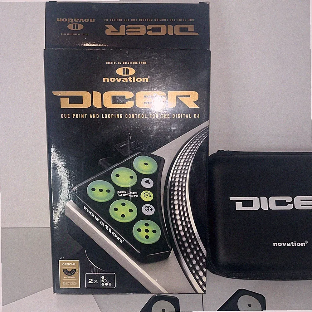 Novation Dicer DJ Controller Set w/ Box Cables Manual - Sold With Case