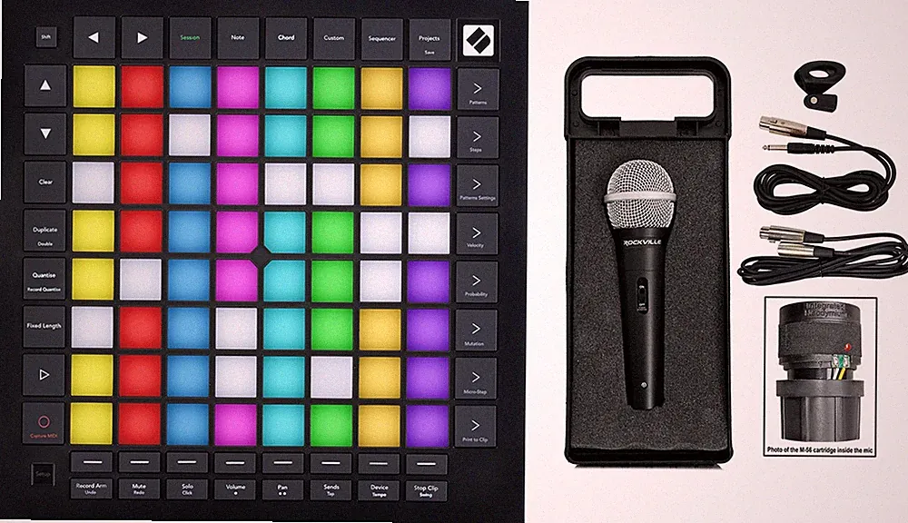Novation Launchpad Pro MK3 Ableton Live USB MIDI RGB 64-Pad DJ Controller+Mic