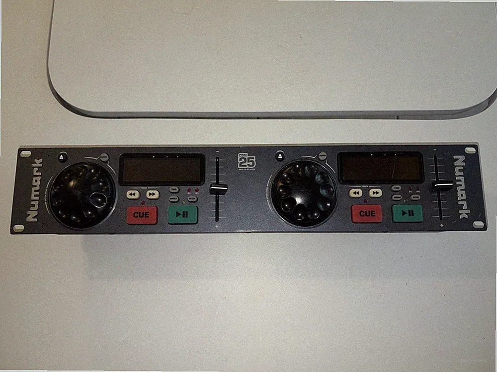 Numark CDN25 DJ Pro CD Mixer Rack Mount Karaoke Compact Controller - No Cables