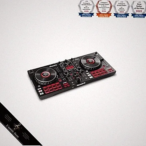 Numark DJ Controller 4 Decks Touch-Sensor Jog Wheels Serato DJ Lite DJ Mixer