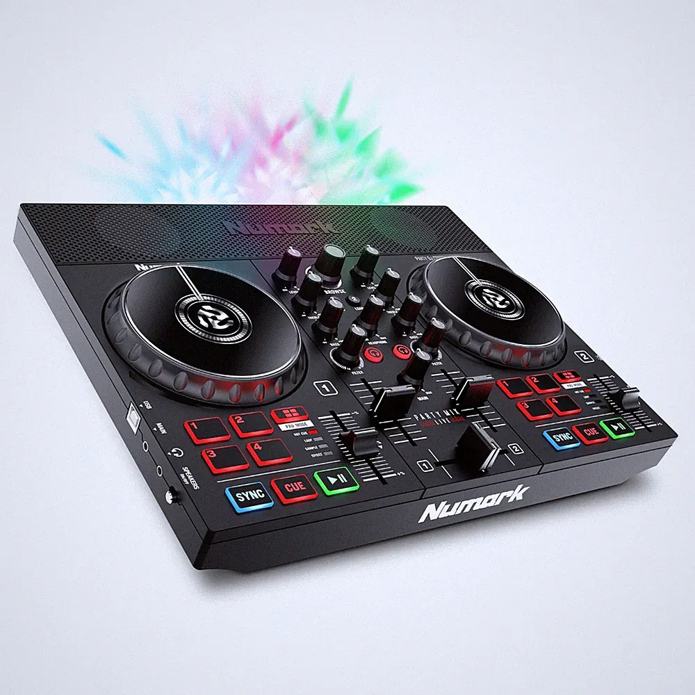Numark DJ Controller DJ Equipment Streaming LED Lights Party Mix Live jp