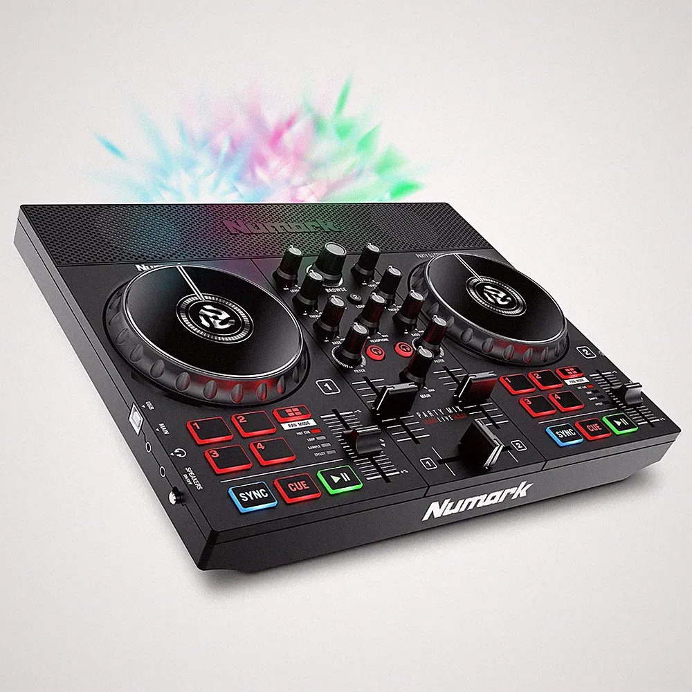 NUMARK DJ Controller Speaker Built -in DJ Equipment Serato DJ Lite According to