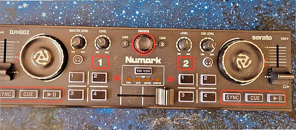 NUMARK DJ2GO2 2-Channel DJ Controller Serato