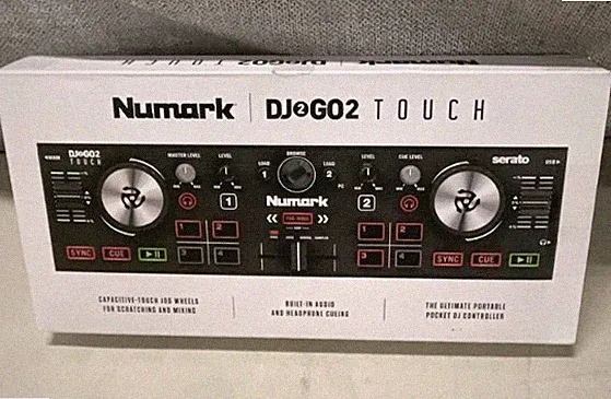 Numark DJ2GO2 Touch 2 Channel Serato Mini DJ Controller - Black