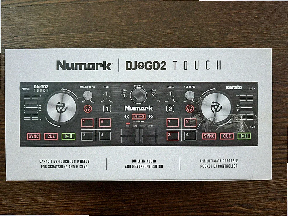 Numark DJ2GO2 Touch Pocket Double Deck DJ Controller - Black