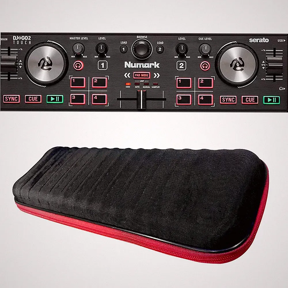 Numark DJ2GO2 Touch Serato DJ Lite Portable Pocket DJ Controller w Case