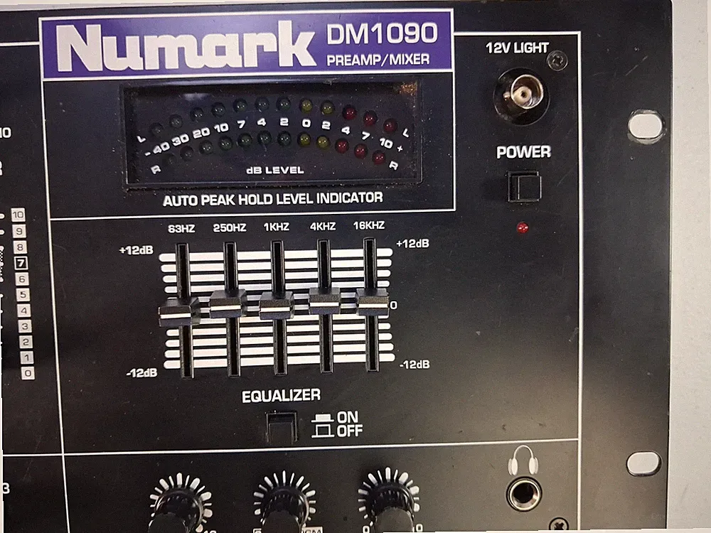 Numark DM 1090 Professional 19” DJ Mixer - Tested, Cleaned and Serviced