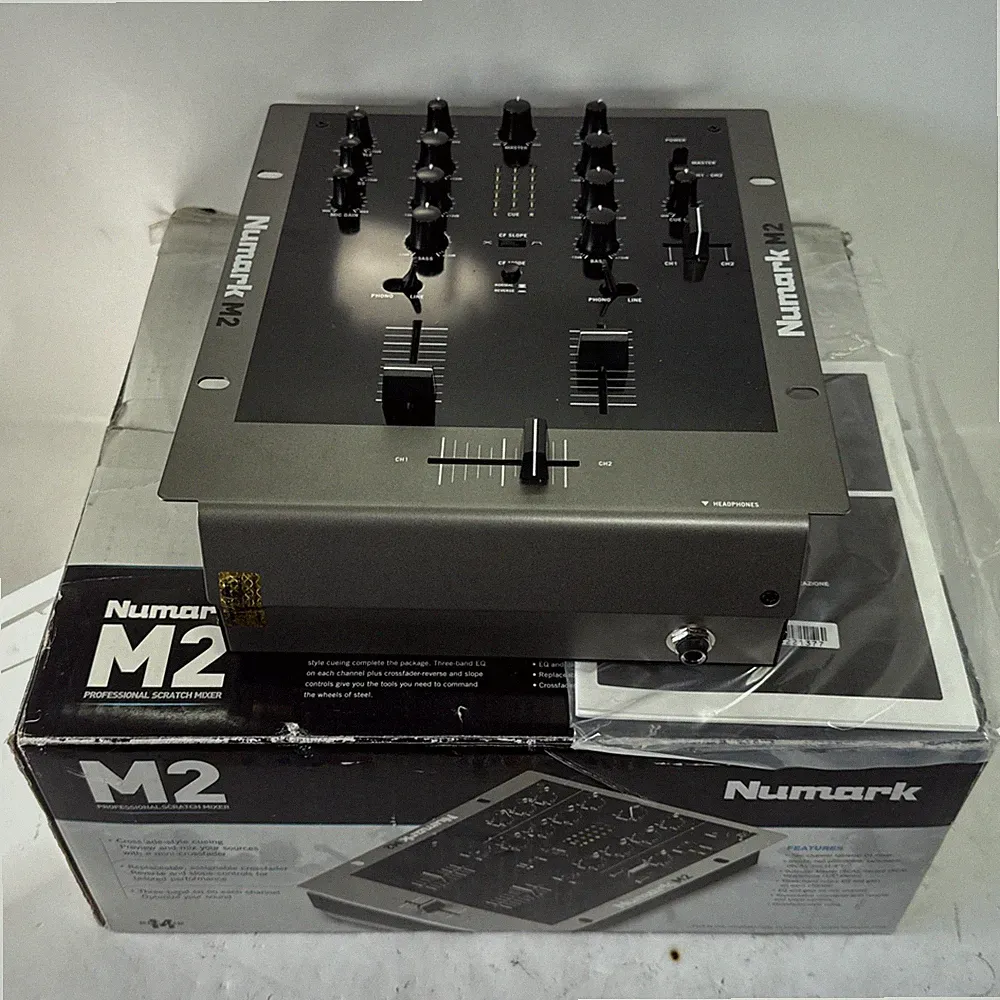 Numark M2 2-Channel Professional Scratch DJ Mixer In Box (No Power Cord) TESTED