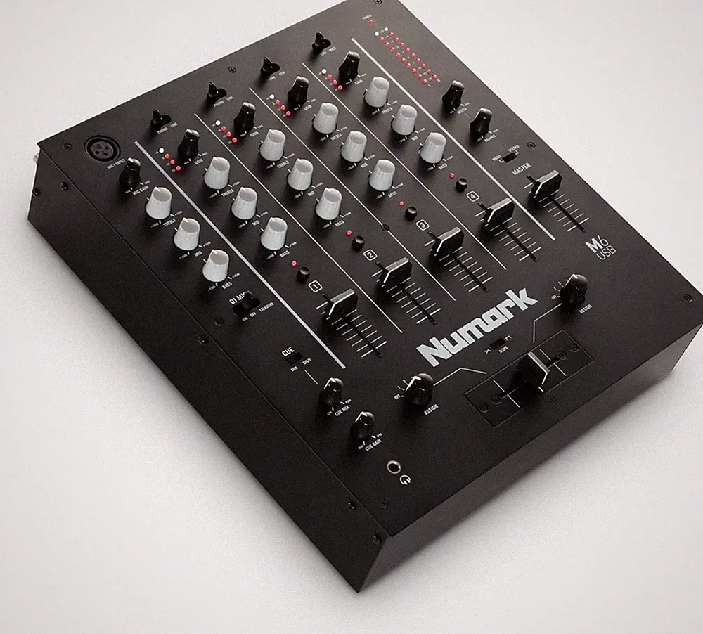 Numark M6 USB 4 Channel DJ Mixer 3 Band EQ