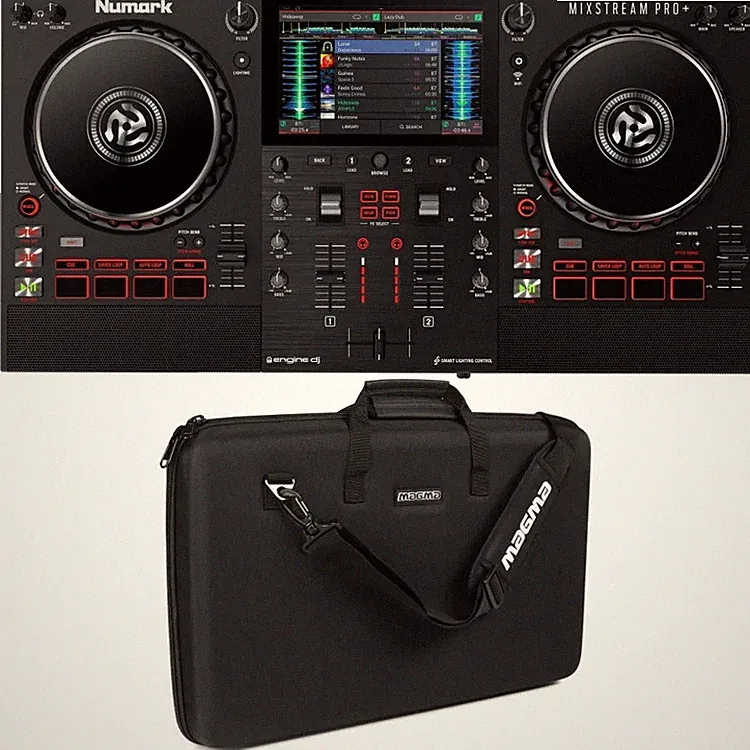 Numark Mixstream Pro + 2-deck Standalone DJ Controller with Case