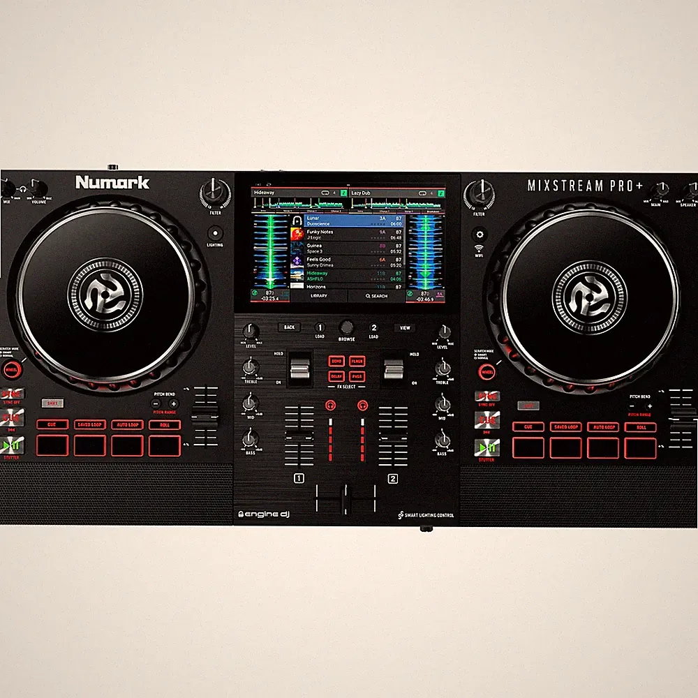 Numark Mixstream Pro + All-In-One 2-Channel DJ Controller Black