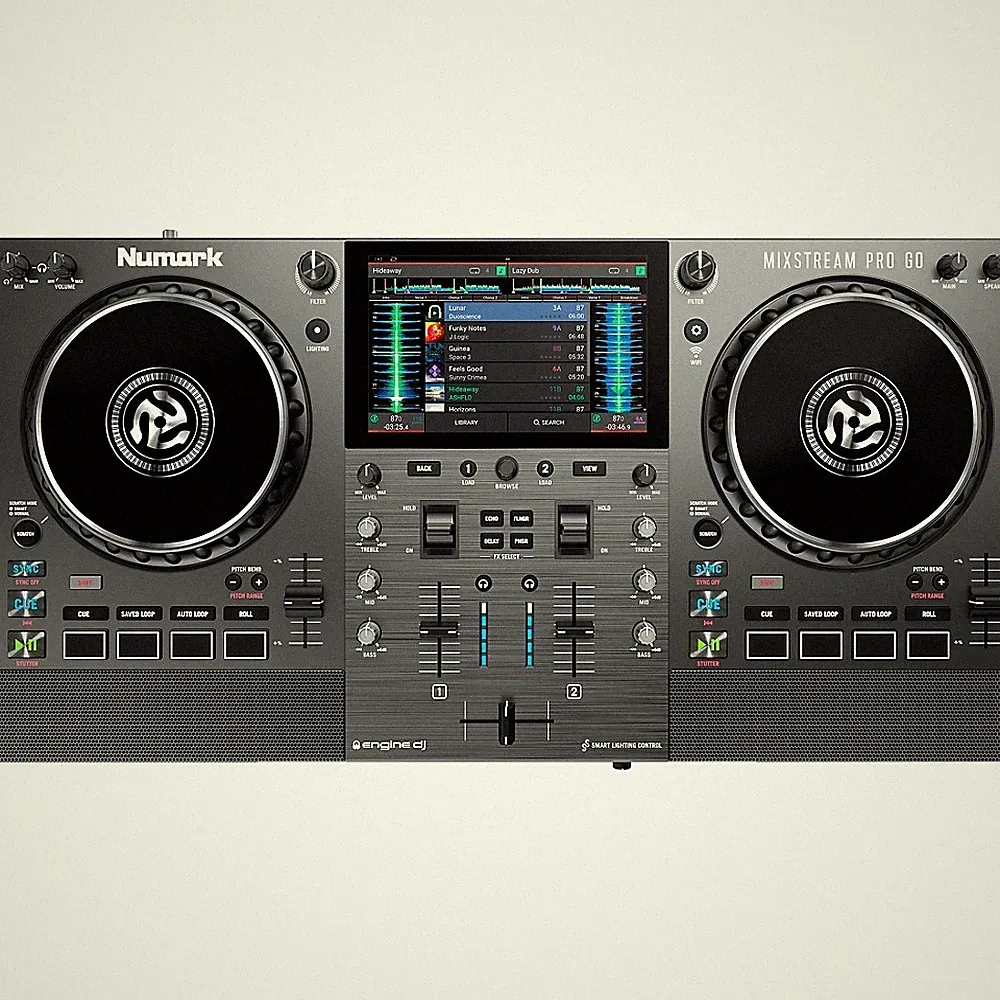 Numark Mixstream Pro Go BatteryPowered Standalone Streaming 2Ch DJ Controller