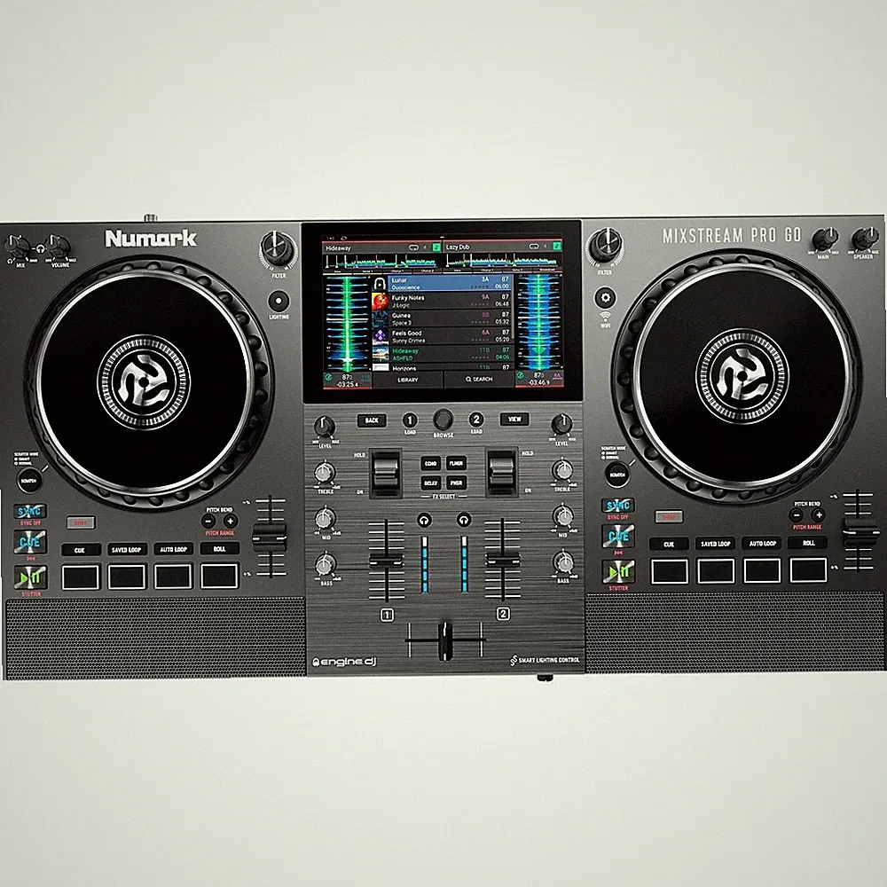 Numark Mixstream Pro Go BatteryPowered Standalone Streaming 2Ch DJ Controller