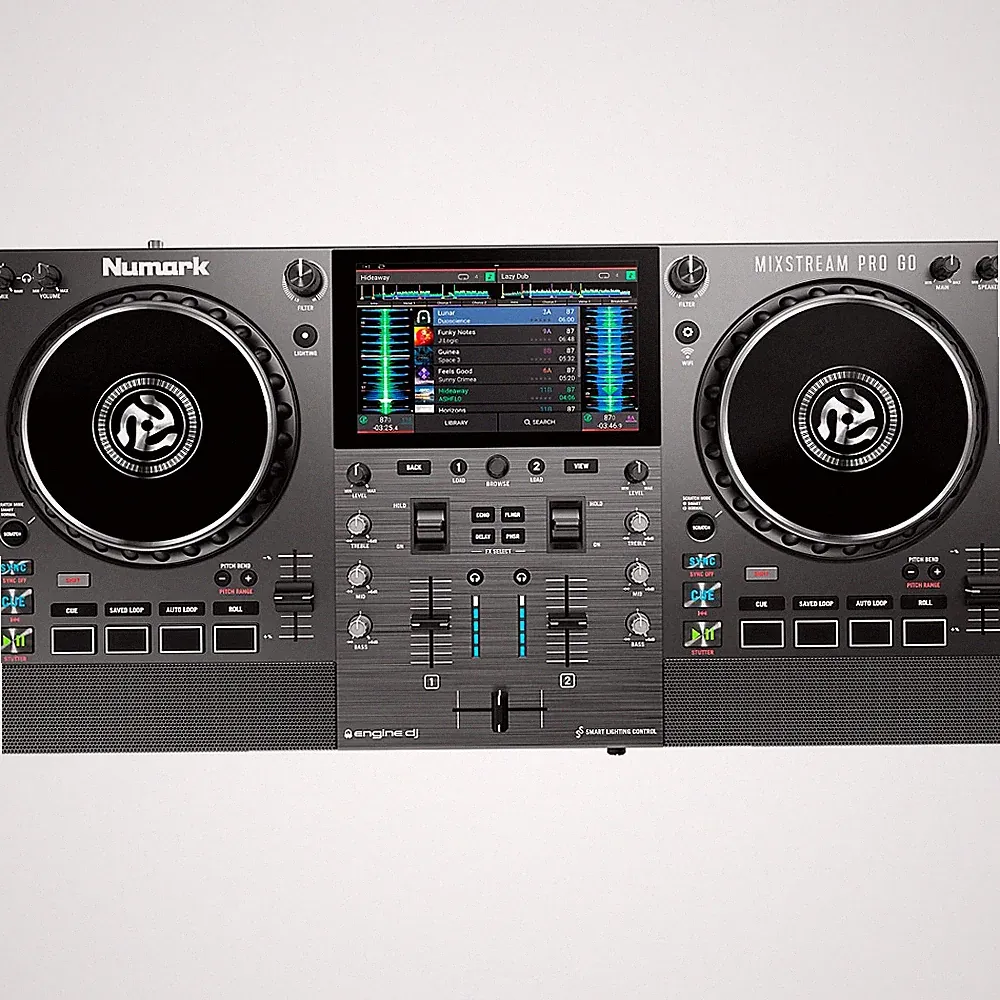 Numark Mixstream Pro Go BatteryPowered Standalone Streaming 2Ch DJ Controller