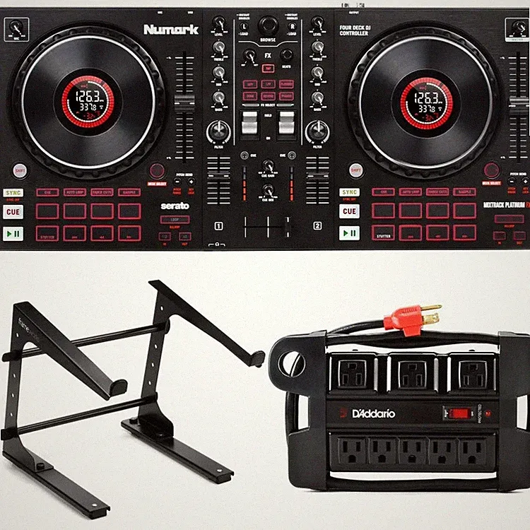 Numark MIXTRACK Platinum FX 4-channel Serato DJ Lite Controller with Laptop