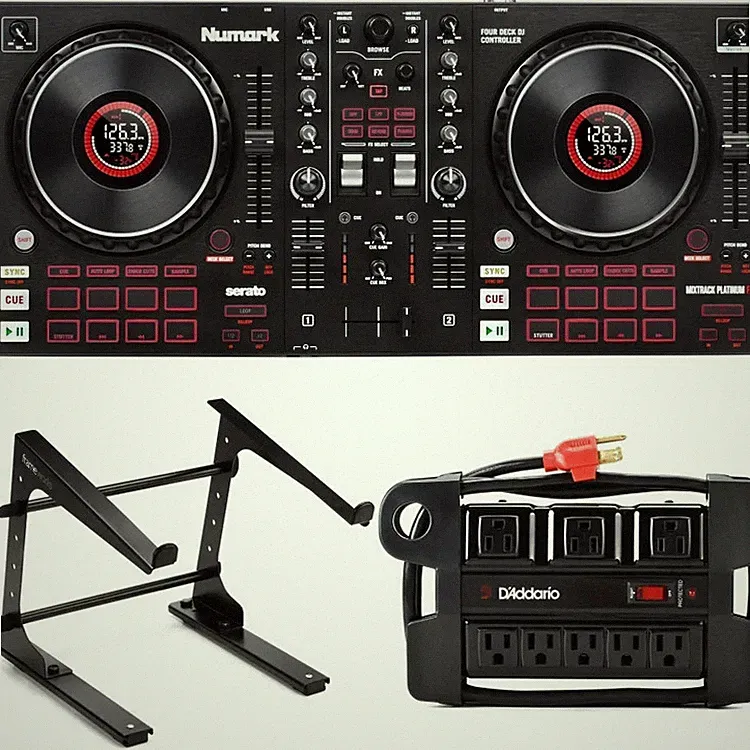 Numark MIXTRACK Platinum FX 4-channel Serato DJ Lite Controller with Laptop
