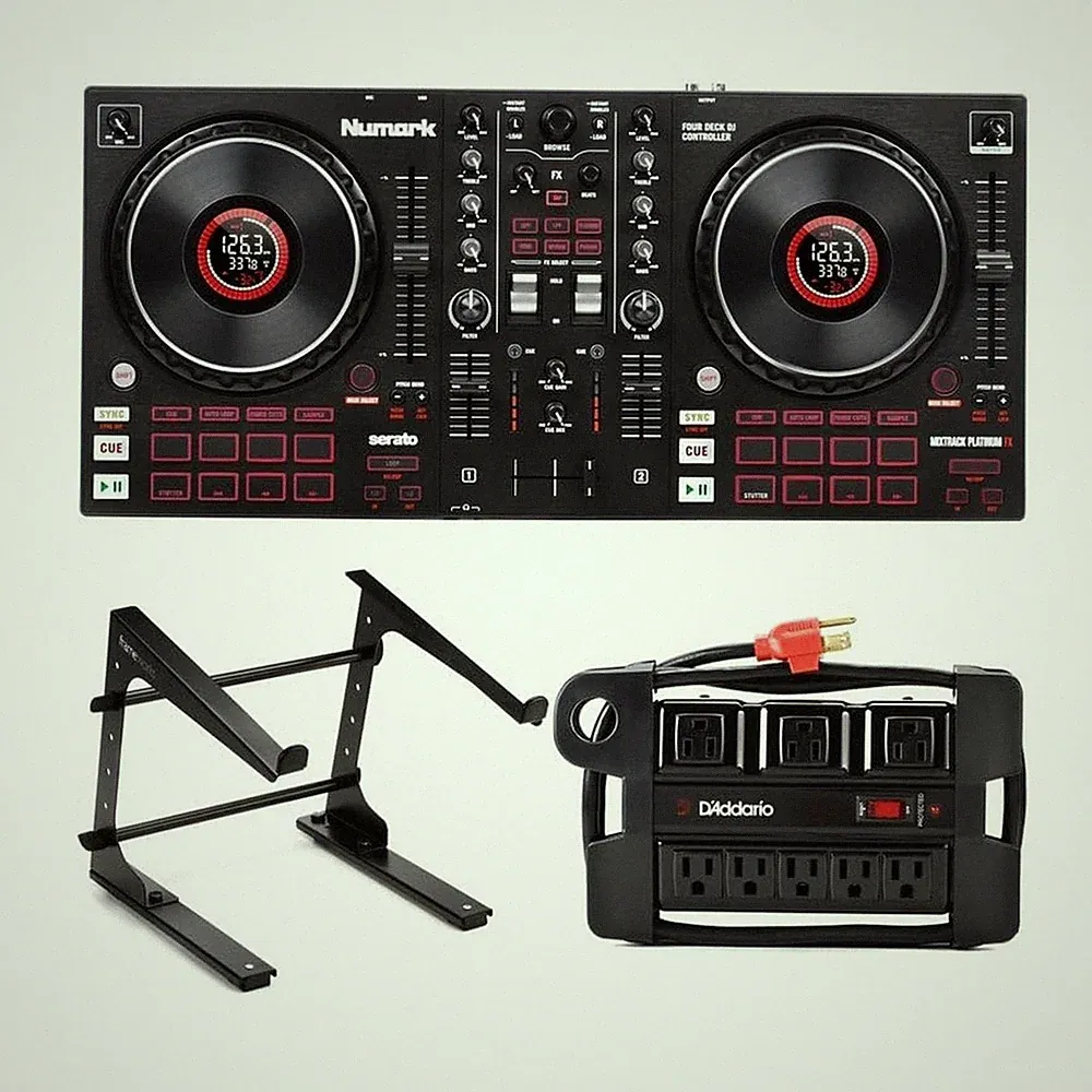 Numark MIXTRACK Platinum FX 4-channel Serato DJ Lite Controller with Laptop S...