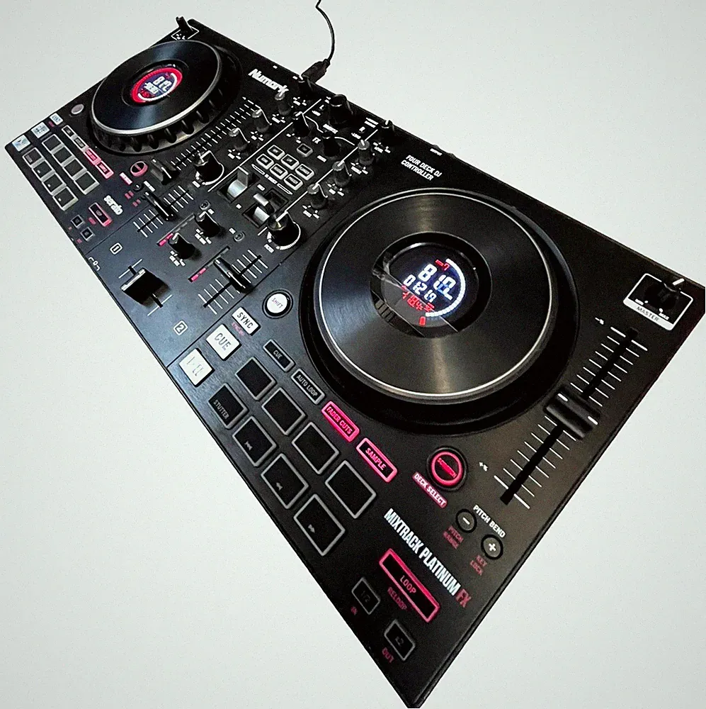 Numark Mixtrack Platinum FX 4-Deck DJ Controller w/ Jog Wheel Displays & FX
