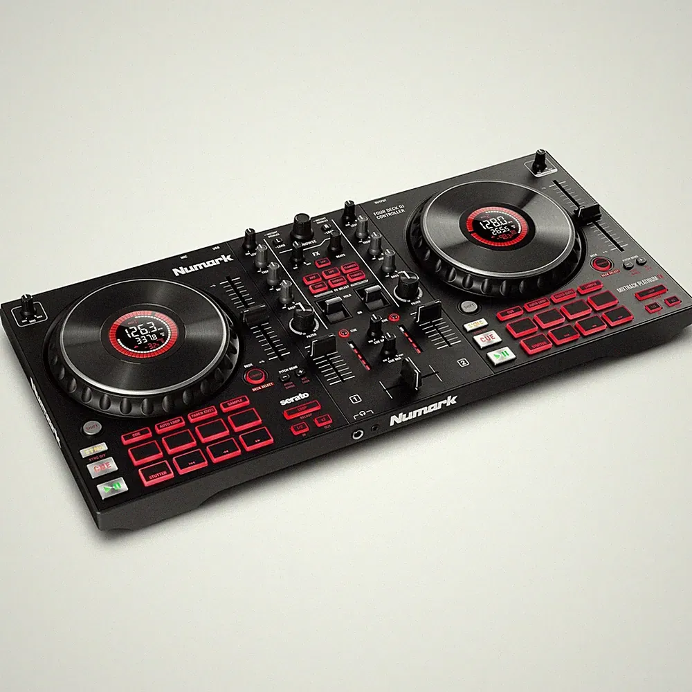 Numark Mixtrack Platinum FX DJ Controller Effects Paddles and, Black