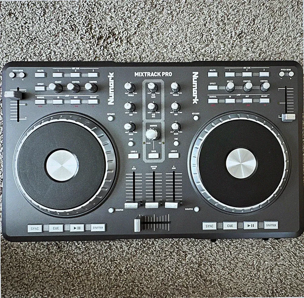 Numark Mixtrack Pro 2-Deck USB DJ Controller Built-In Mixer Loop/Sampler